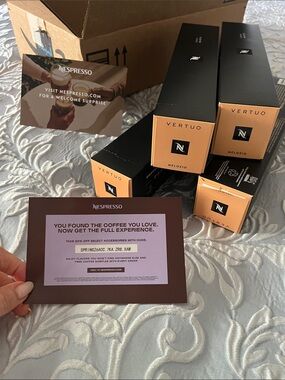Nespresso Coffee Pods Melozio- 4 new boxes of 12 pods